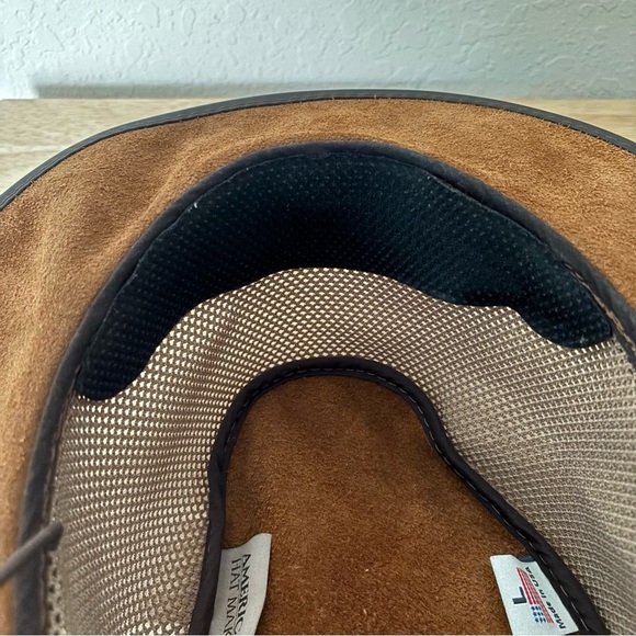American Hat Makers | Women\'s Wide Brim Leather Sun Hat Size Large main image 10